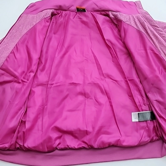 High Sierra Women's Insulated Heathered  Pink Zip Up Quilted Bomber Jacket Sz XL - Picture 9 of 15